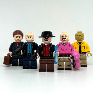 Breaking Bad & Better Call Saul Minifigures - Walter White, Heisenberg, Jesse, Saul, Mike & More - Lego Compatible Brick Figures - Forucinema