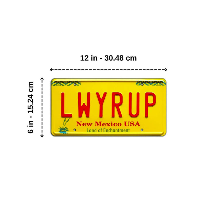 LWYRUP Saul Goodman License Plate - Forucinema