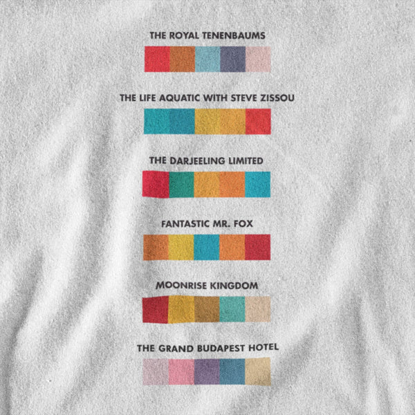 Wes Anderson Colors - T - shirt - Forucinema