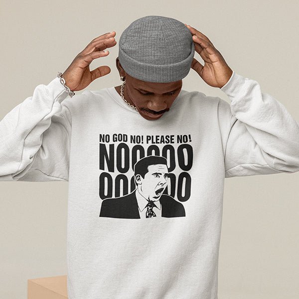 Express your love for The Office with the eye-catching No God, Please No! T-shirt or Sweatshirt
